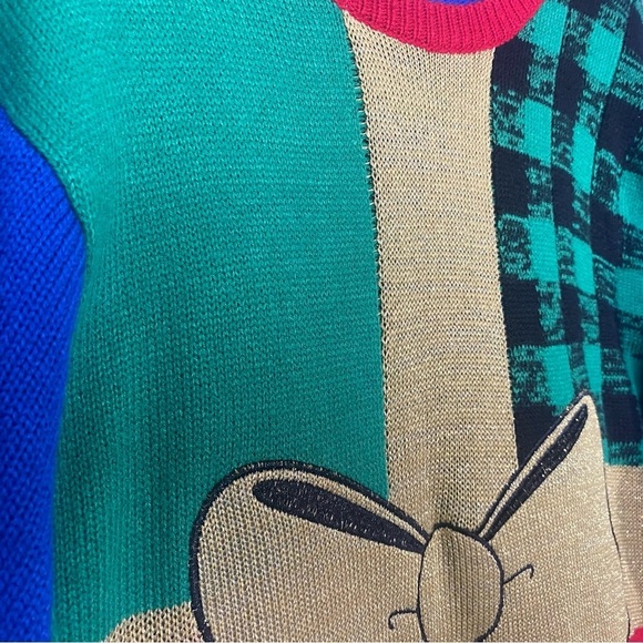 Jolly sweater ugly Christmas sweater multicolor present size XL gold - Picture 7 of 9